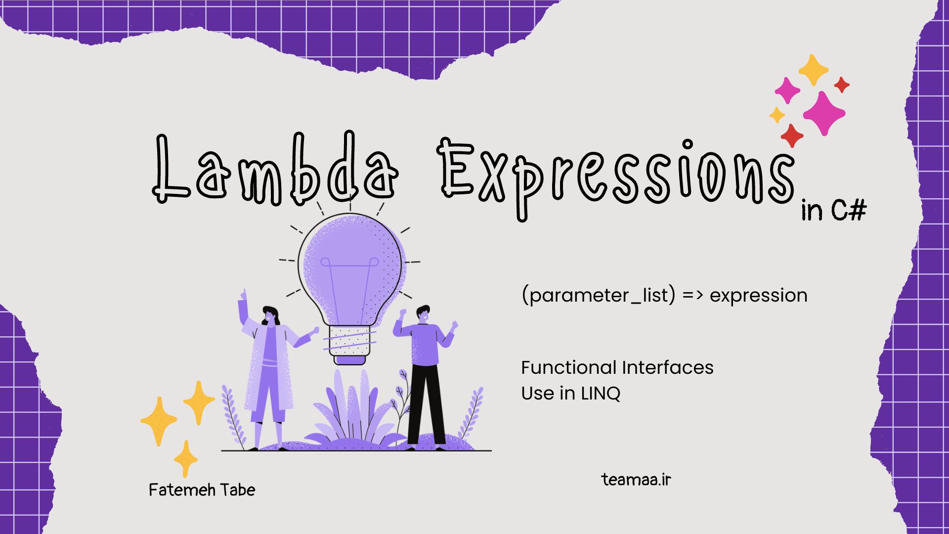 عبارت‌های لامبدا (Lambda Expressions) در #C